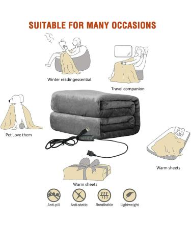 Soft Flannel Heating Ceiling & Heated Fleece Scarf - Comfortable Travel & Home Use | 150x76 cm - Buy Online on GoSupps.com