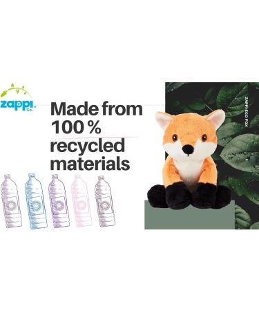 Zappi Co 100% Recycled Plush Fox Toy (13-15cm) - Soft Stuffed Animal for Newborns - TikTok Featured - Realistic Cuddly Collection - Buy Online on GoSupps.com
