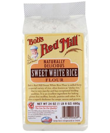 Bob's Red Mill Sweet White Rice Flour - 24 oz 1.5 Pound (Pack of 1) - Buy Online on GoSupps.com