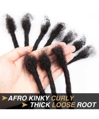 DAIXI 100% Real Human Hair Dreadlock Extensions - 6-18 Inch, 30 Strands, Custom Thickness, Dyeable & Curly - Handmade for Men & Women - Buy Online on GoSupps.com