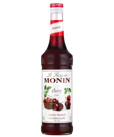 MONIN Premium Cherry Syrup 700 ml for Cocktails and Mocktails. Vegan-Friendly Allergen-Free 100% Natural Flavours and Colourings