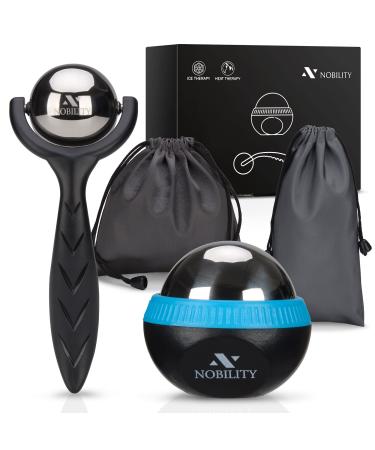 Nobility Massage Ball Roller Ice Cold and Hot for Deep Tissue and Sore Muscle Relief of Stiffness and Stress, Body, Neck, Back, Foot, Plantar Fasciitis - Buy Online on GoSupps.com