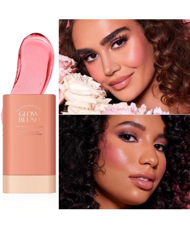 Blush Stick Waterproof Cream Blush Stick Multi-Functional Cream Blush Stick Long Lasting Matte Makeup Stick for Women Girls Cheeks Lips Eyes - Buy Online on GoSupps.com