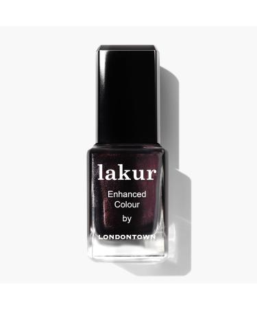 LONDONTOWN Pinot Noir Shimmery Nail Polish Spilled Wine lakur Vegan Chip-Resistant Long-Lasting Nail Lacquer .40 fl oz