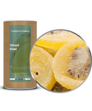 Crackerscompany 1 x 650g candied dried kiwi slices rich in vitamins and minerals - No cereal additive - Fat-free - Salt-free - Vegan - Gluten-free - Lactose-free - 100% premium quality
