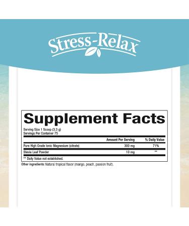 Natural Factors Magnesium Citrate Tropical Drink Mix 8.8 oz - Supports Relaxation & Muscle Health - Buy Online on GoSupps.com