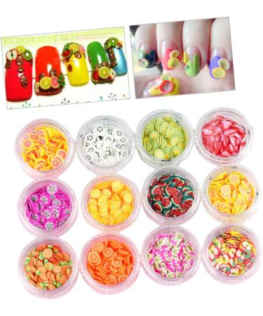 FRCOLOR 2 Sets polymer fruit slices polymer slices nail art fruit slices for nail slice decorations resin beads flatback resin kits mini nail kit DIY Nail Slice gem bead bracelet 3d - Buy Online on GoSupps.com