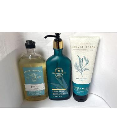 Bath and Body Works Aromatherapy Eucalyptus Tea Trio Gift Set - Stress Relief Body Care Set - Buy Online on GoSupps.com