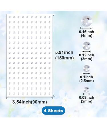 4 Sheets Face Gem Rhinestone Stickers - Non-Piercing Fake Nose Studs - Self-Adhesive Y2K Bling Jewelry for Halloween & Parties - Buy Online on GoSupps.com