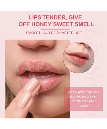 Peach Lip Scrub & Treatment - Hydrating Lip Peeling Mask for Cracked Dry Lips | Smooth & Repair Cuticles - Buy Online on GoSupps.com