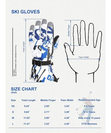 Azue Kids Snow Gloves with Zip Pocket - Pink XS (6-8 years) - Buy Online on GoSupps.com