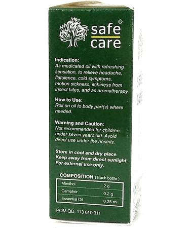 Safe Care Roll On Refreshing Oil Aromatherapy - 5ml Pack of 6 | International Shipping - Buy Online on GoSupps.com