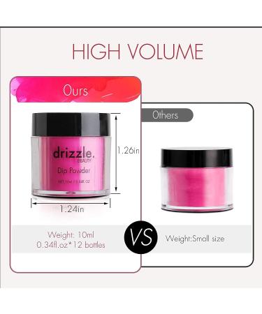 Drizzle Beauty Nail Dip Powder Set - 12 Fall Winter Colors Starter Kit Gift for Women - Buy Online on GoSupps.com