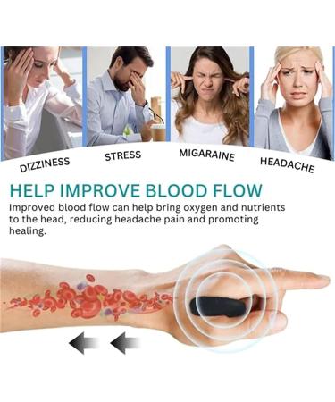 4Pcs Hypoglycemic Acupoint Clip - Sugar Control LI4 Acupressure Point for Anxiety Relief (Black) | International Shipping - Buy Online on GoSupps.com