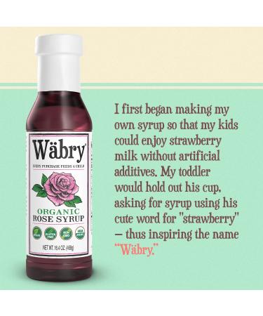 Organic Rose Syrup 16.4 oz (464g) - Perfect for Lattes, Tea, Shaved Ice - Vegan, Non-GMO, Gluten-Free - BPA-Free Bottle - Rose Flavor - 16.4oz Bottle - Buy Online on GoSupps.com