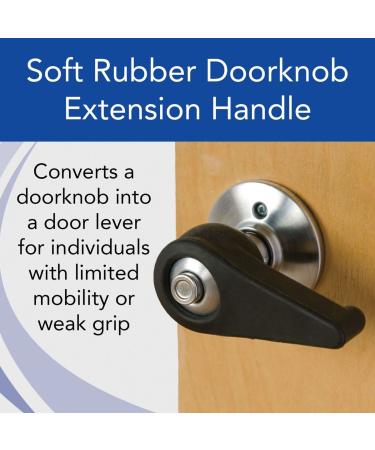 Soft Rubber Doorknob Extension Handle for Elderly & Disabled - Fits 2-2.5 Diameter Knobs - Buy Online on GoSupps.com