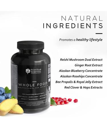 Primitive Scientific Whole Food Multivitamin for Women - 120 Vegetarian Capsules - Buy Online on GoSupps.com