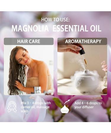 Chamomile Essential Oil 4 Fl Oz and Magnolia Essential Oil 4 Fl Oz - Chamomile & Magnolia Oil for Diffuser Aromatherapy Home Fragrance Skin & Hair Care DIY Candle & Soap Making Yoga - Buy Online on GoSupps.com