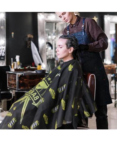 Buy Barber Cap Hairdressing Gown - Reusable Waterproof Hair Cutting Cape for Adults & Kids | Adjustable Collar Salon Apron - Buy Online on GoSupps.com