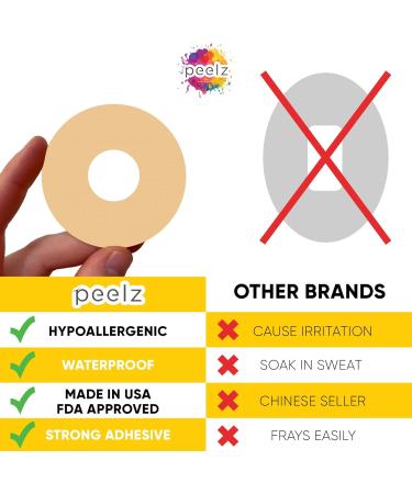 Tape Patches for Glucose Monitor - Compatible with Freestyle Libre 3 Sensor | Beige - International Shipping Available - Buy Online on GoSupps.com