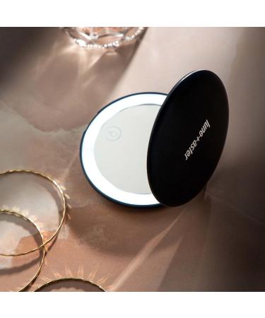 Lune+Aster Rechargeable LED Compact Mirror - Portable Beauty Essential for Jetsetters and On-the-Go Gals - Buy Online on GoSupps.com