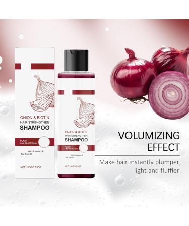  homomdy Organic Onion Shampoo for Hair Growth Natural Tea Tree Oil Shampoo with Rosemary for Stronger Thicker Less Hair Loss and Breakage - Buy Online on GoSupps.com