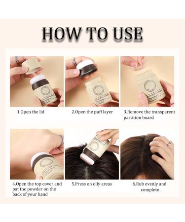 Instantly Cover Gray Roots with White Hairline Shadow Powder - Oil Control Hair Root Concealer for Greasy Bangs - Waterproof & Sweatproof - Suitable for All Hair Colors - Buy Online on GoSupps.com
