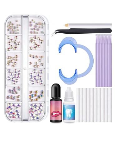 Lflifeng tooth jewelry set 8 styles available tartar set Professional Suitable for sociable get-together when going out tartar set for teeth style1