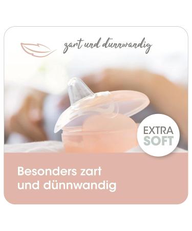 Nip First Moments Still Hats & Chest Stuff for Breastfeeding - Size M (20mm) - 2 Pieces with Storage Box Natural Drinking Feel - Buy Online on GoSupps.com