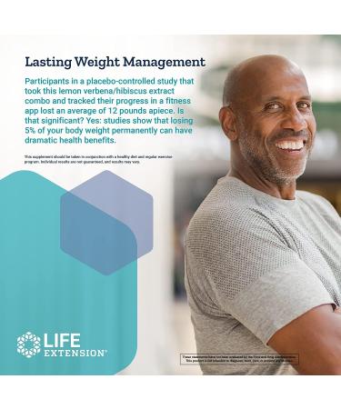 Life Extension Body Trim & Appetite Control Supplement - Lemon Verbena & Hibiscus Extract - Healthy Weight Loss Support - 30 Capsules | Gluten-Free, Non-GMO, Vegetarian - Buy Online on GoSupps.com