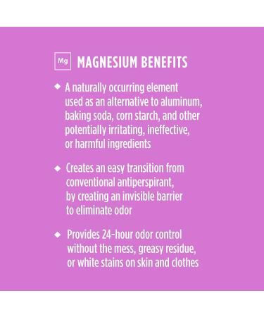 Crystal Body Deodorant - Magnesium Enriched Lavender & Rosemary 2.5 oz | Natural, Long-Lasting Protection - Buy Online on GoSupps.com