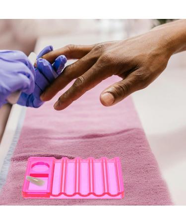 Homoyoyo Palette de Maquillage Rose Fuchsia 5 Compartiments Porte-pinceaux pour Nail Art et Palette de M lange Vernis Ongles Accessoire Professionnel pour Salon de Manucure Rangement - Buy Online on GoSupps.com