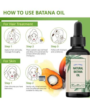 YSZZYSM Batana Oil for Hair Growth 100% Natural and Pure to Prevent Hair Loss and Eliminate Split Ends for Men and Women - Buy Online on GoSupps.com