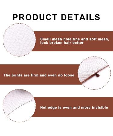 Hair Nets for Buns 20Pcs Hair Bun Nets Brown with 20Pcs U Shaped Hair Pins for Buns Hair Bun Net Set Elastic Edge Mesh Invisible Ballet Hair Net for Girls Women - Buy Online on GoSupps.com