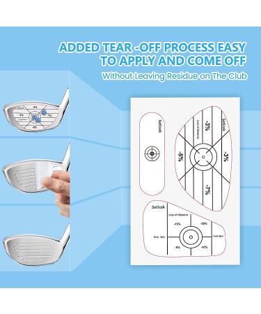 Seticek Golf Impact Tape Set - 300Pcs for Sweet Spot Analysis | Golf Club Stickers for Woods, Irons, Putters | Training Aid for Ball Striking | Right-Handed Golfer - Buy Online on GoSupps.com