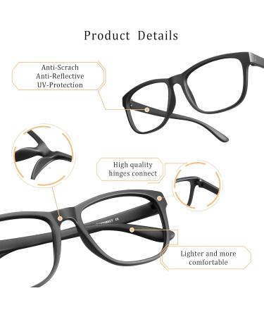 LifeArt Blue Light Blocking Glasses - UV400 Transparent Lens Anti Eyestrain & Scratch - Unisex Computer & Reading Glasses (LA_Milo No Magnification - Buy Online on GoSupps.com