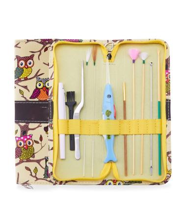 Feilx Portable 11pcs Ear Wax Remover Decompression Ear Massager Ear-Pick Tools Ear Care Kit