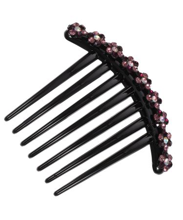 Housoutil 1pc Headwear for Women Teasing Combs for Women Bridal Headpiece Slide Hairclip Hair Combs Girl Crystal Hair Side Comb Tiara Hair Accessories Women's Rhinestones