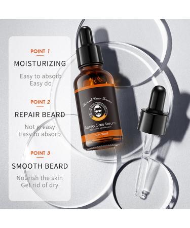 Lot de 2 s rums pour barbe - S rum volume de barbe pour homme - Huile nourrissante pour barbe pour plus de souplesse - Barbe plus dense et plus paisse - Huile de croissance de la barbe pour hommes - Buy Online on GoSupps.com