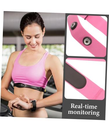 Dikaca Heart Frequency Breast Belt - Wireless Cardiac Monitor Replacement Strap | Sports Heart Rate Measuring Device - Pink 33.00x0.10cm - Buy Online on GoSupps.com