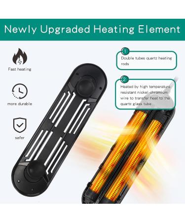 hygger Fully Submersible Aquarium Heater with External Temperature Display Controller Upgraded Double Tubes Quartz Heating Element 800W for 80-190 Gallon Suitable for Marine and Freshwater Tank 800W for 80 190 Gallon - Buy Online on GoSupps.com