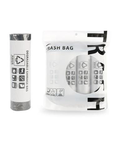 Household Drawstring Garbage Bags are Suitable for Kitchens Homes lawns Parties Degradablegray45*50 80pcs/Bag 4rolls