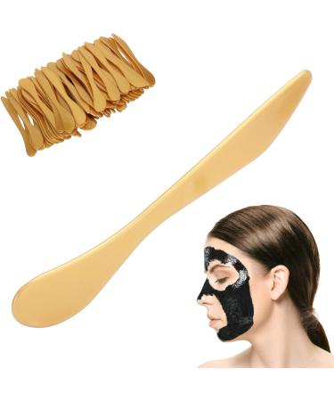 Qukaim DIY Mask Tool Facial Mask Spatula DIY Cream Mixing Stick Gold Beauty Salon Tool Set - Buy Online on GoSupps.com