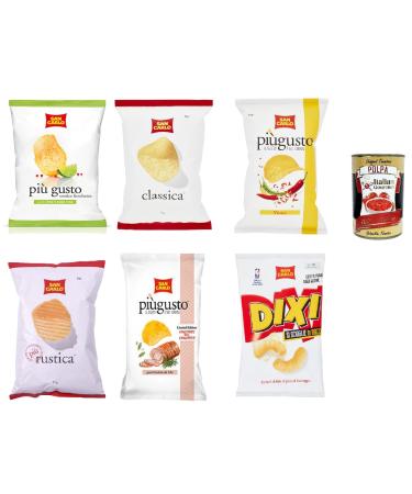 Italian Gourmet E.R. San Carlo Best Set Classica pi gusto Citron vert & rose et Vicace Dixi Porchetta chips rustica sal s 6 x 50 g + Polpa Italian Gourmet 400 g