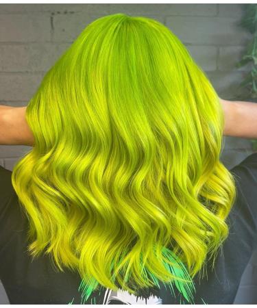 Crazy Color Neon Green UV Semi-Permanent Hair Dye 200ml - Vegan Formula, Highly Pigmented, No Bleach or Ammonia - Buy Online on GoSupps.com