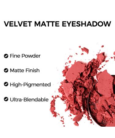 Erinde Red Eyeshadow Palette - Pigmented Nude & Pink Matt Eyeshadows - Waterproof Pressed Powder - Long-Lasting Eye Makeup 212 Sally - Buy Online on GoSupps.com