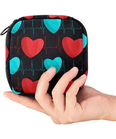 Guantierendiy ECG Sanitary Napkin Storage Bag | Large Capacity Menstrual Cup Pouch | Portable Menstrual Pad Organizer - Color 5 - Buy Online on GoSupps.com