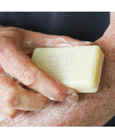 Eco Warrior Men's All Over Body Soap Bar - Vegan & Cruelty-Free with Shea Butter and Essential Oils - 100g - Buy Online on GoSupps.com