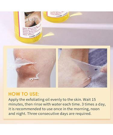Yellow Peeling Oil - Lightening Exfoliating Dark Skin For Body Strong Peeling Oil Skin Peeling Oil For Skin Lightening Peeling Oil For Skin Brightening Moisturizing Peeling Solution Dark Skin - Buy Online on GoSupps.com