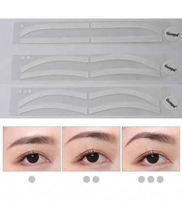 Guapa 6 Pairs Disposable Brow Shaping Stickers - Airbrush Microblading Mapping Tape for Perfect Brows - International Shipping Available - Buy Online on GoSupps.com